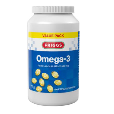 Рыбий жир-витамины-минералы Friggs Omega-3 160 капсул