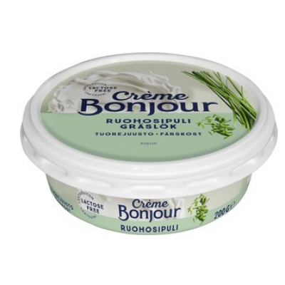 Сливочный сыр с чесноком без лактозы Creme Bonjour Ruohosipuli 200 г