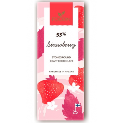 Органический шоколад с клубникой Foodin Strawberry 40 г