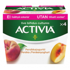 Питьевой йогурт Danone Activia persikkajogurtti 4x125г персик