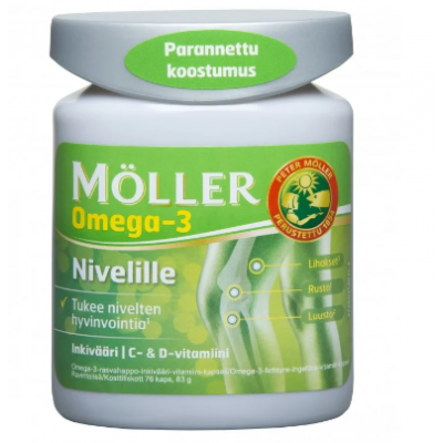 Витамины для суставов Moller Omega-3 Nivelille 76 кап