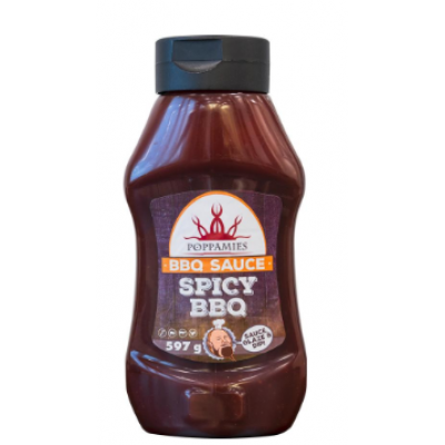 Сладко острый соус для барбекю  Poppamies Spicy BBQ 597г 