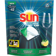 Таблетки для посудомоечной машины Sun Konetiskikapseli All-in-1 Optimum Lemon & Bergamot 42шт лимон и бергамот