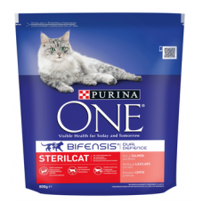 Корм для стерилизованных кошек Purina One Sterilcat 800г лосось пшеница