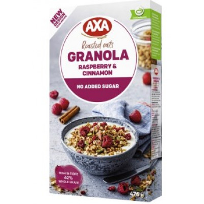 Мюсли AXA Granola Simply Great Raspberry & Cinnamo 475г малина и корица