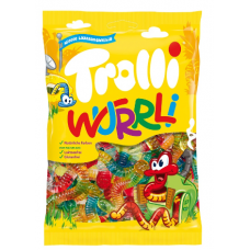 Жевательные конфеты Trolli Wurrli 200г в пакете