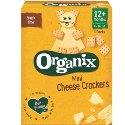 Органическое печенье со вкусом сыра с 12 месяцев Organix Mini Cheese Crackers 80г