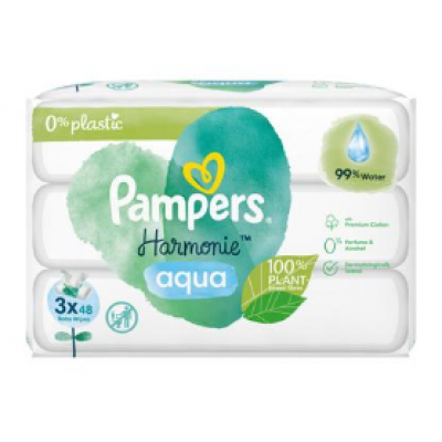 Влажные салфетки Pampers Harmonie Aqua 144 шт 