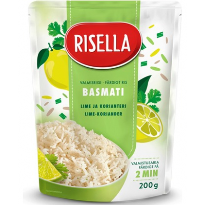 Готовый рис Risella Basmatiriisi Lime-Korianteri лайм кориандр 200 г