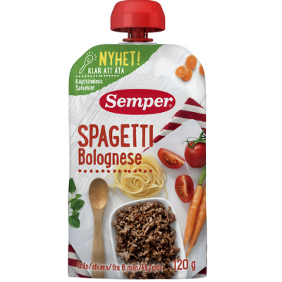 Спагетти Болоньезе Semper Spagetti Bolognese с 6 месяцев 120г