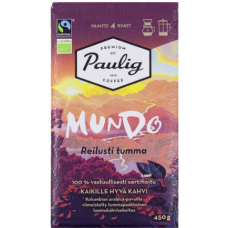 Молотый кофе Paulig Mundo Reilusti Tumma Luomu 450г