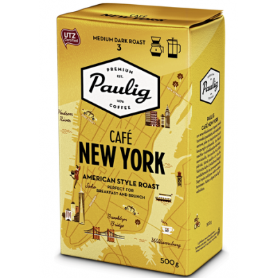 Молотый кофе Paulig Cafe New York UTZ 500г