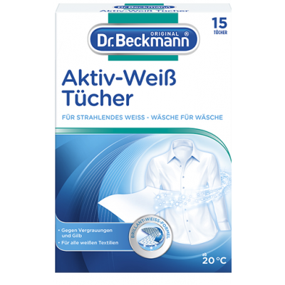 Салфетки для отбеливания Dr. Beckmann для машинной стирки 15 шт 