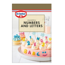 Красочные цифры и буквы Dr. Oetker Numbers & Letters 48г