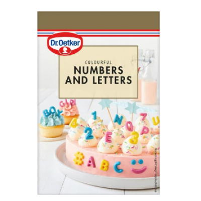 Красочные цифры и буквы Dr. Oetker Numbers & Letters 48г