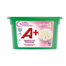 Капсулы для стирки A + Sensitive Color Active4 10шт