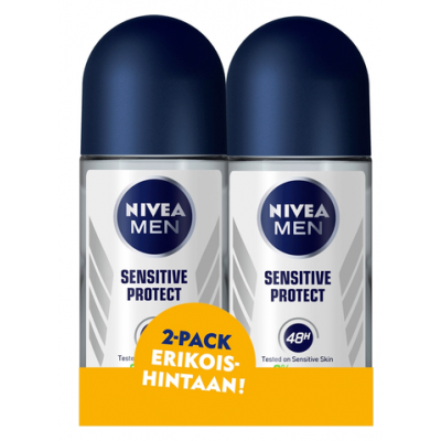 Шариковый антиперспирант NIVEA MEN Sensitive Protect 2x50мл