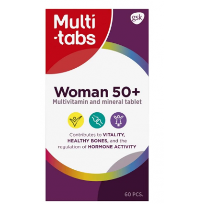 Mультивитамины для женщин Multi-tabs woman 50+ 60 шт