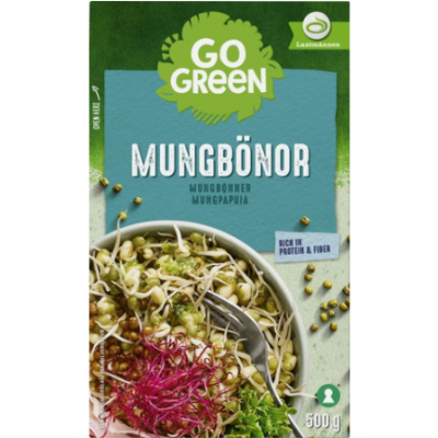 Сушеные бобы мунг GoGreen Mungbonor 500г