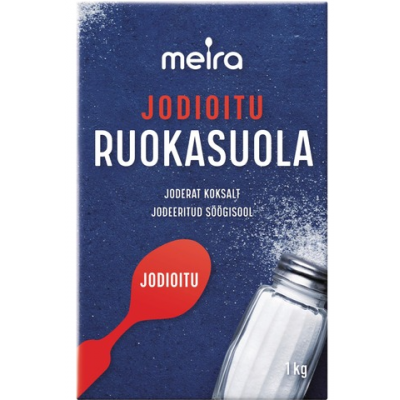 Пищевая соль Meira Ruokasuola Jodioitu йодированная 1 кг