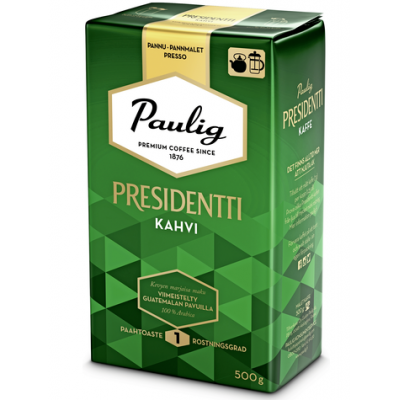 Кофе молотый Paulig Presidentt iKahvi Utz 500г