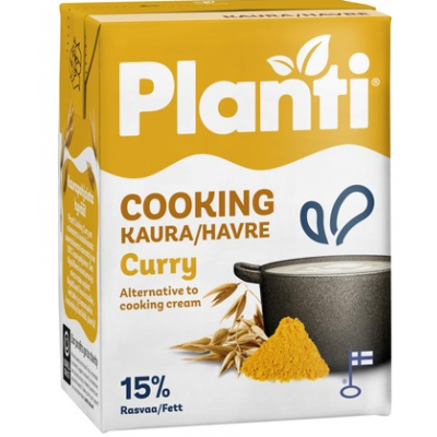 Овсяный соус Planti Cooking Карри 200мл 15% 