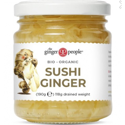 Маринованные органические имбирные чипсы Ginger People Sushi Ginger 190 / 118г