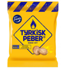 Конфеты Fazer Tyrkisk Peber Liquorice salmiakki 120г