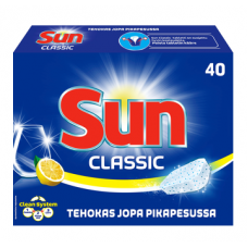 Таблетки для ПММ SUN Konetiskitabletti Classic Lemon 40 шт лимон