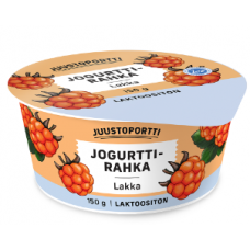 Творожный йогурт Juustoportti Jogurttirahka 150г с морошкой без лактозы