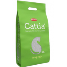 Белый наполнитель для кошачьего туалета Best Friend Cattia Spring Fresh 5л