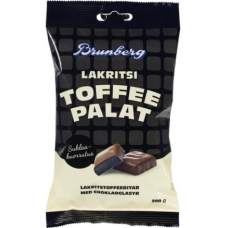 Лакричные конфеты с кофе Brunberg Lakritsi Toffee Palat 200г в шоколаде