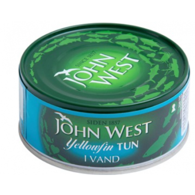 Желтоперый тунец в воде John West Yellowfin Tonnikalaviipaleet Vedessa 160/112г