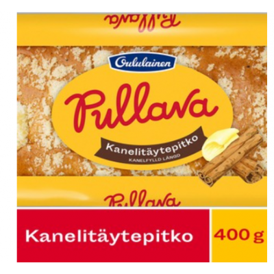 Пирог с корицей и сливочным маслом Oululainen Pullava Kanelitaytepitko 400г