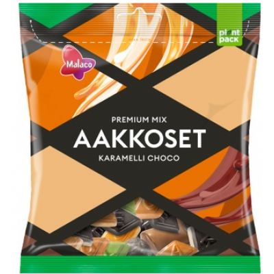 Кондитерская смесь Aakkoset Malaco Aakkoset Karamelli Choco Makeissekoitus 290г