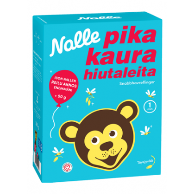 Овсяная каша Nalle pikakaurahiutaleita 500г