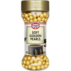 Кондитерская посыпка Dr. Oetker Soft Golden Pearls 42 г золотой жемчуг