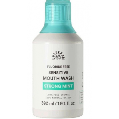 Ополаскиватель для рта Urtekram Organic Sensitive Strong Mint 300 мл