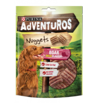 Лакомство для собак со вкусом дикого кабана Purina AdVENTuROS Nuggets Villisian makuinen 90г