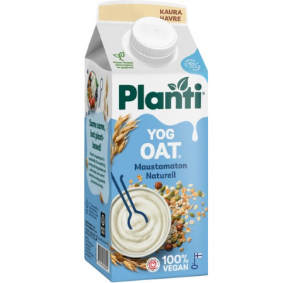 Овсяный йогурт Planti Yog Oat Maustamaton 750г без вкусовых добавок