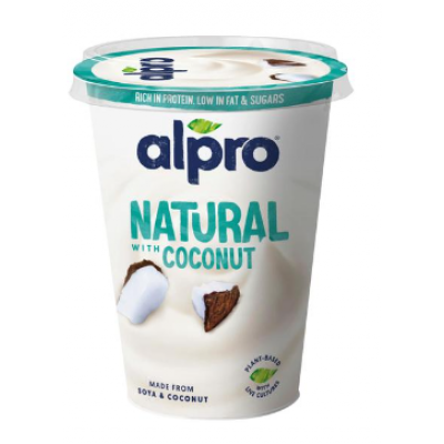 Соевый йогурт Alpro Natural Coconut 400г со вкусом кокоса