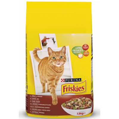 Сухой корм Friskies Adult Beef Chicken Vegetable 7,5 кг