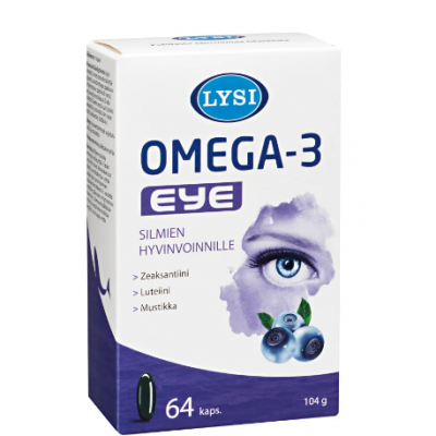 Рыбий жир в капсулах LYSI Omega-3 Eye 64 шт