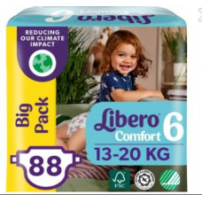 Подгузники Libero Comfort Big Mega Pack размер 6 на вес 13-20кг 88 шт