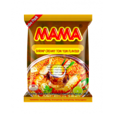 Лапша со вкусом креветок Mama Katkaravunmakuinen Nuudeli Creamy Tom Yum 90г