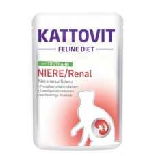 Специальный корм для кошек при проблемах с почками Kattovit Niere/Renal 85г индейка