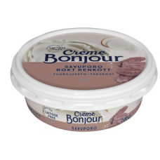 Сливочный сыр Creme Bonjour Savuporo 200г копченый с олениной без лактозы