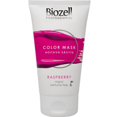 Оттеночная маска для волос Biozell Professional Color Mask Hoitava Savyte Raspberry 150мл цвет малина