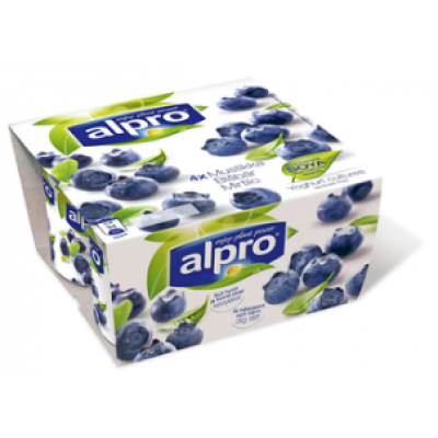 Соевый йогурт Alpro 4x125г черничный