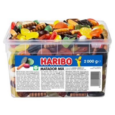 Ассотри жевательных конфет Haribo Matador Mix 2 в коробке